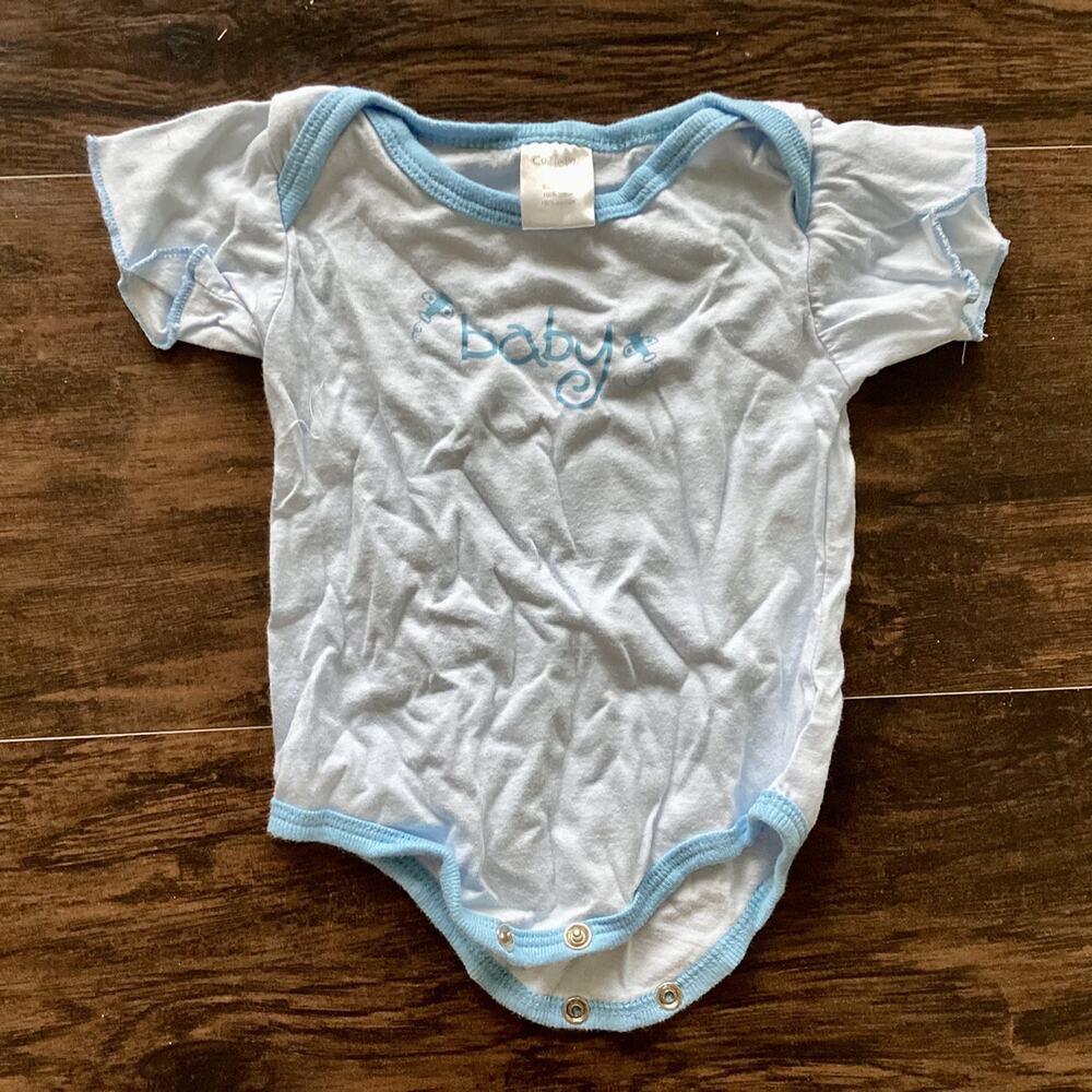 Cutie Pie Blue Airplanes Onesie